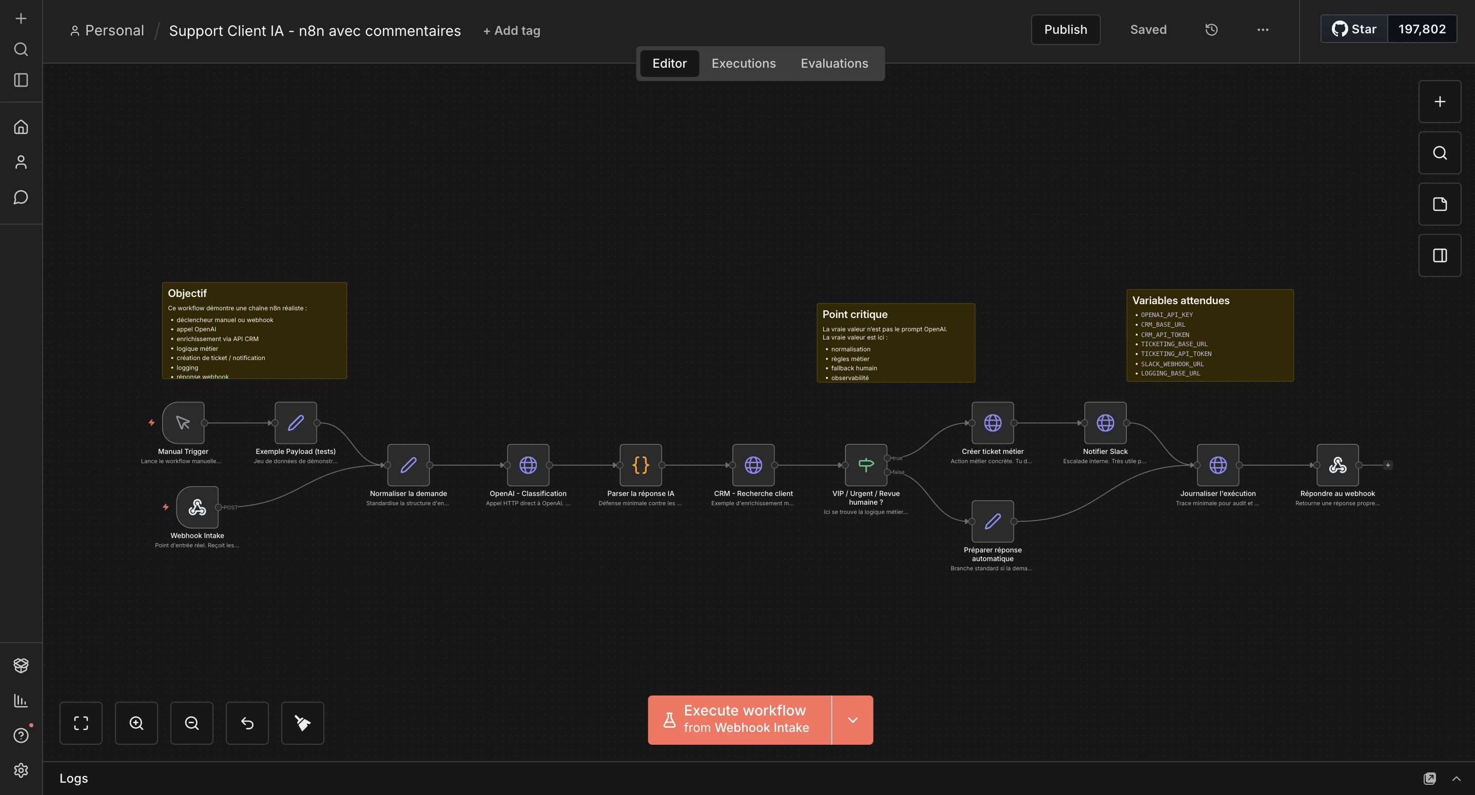 Support Client IA — Automatisation n8n